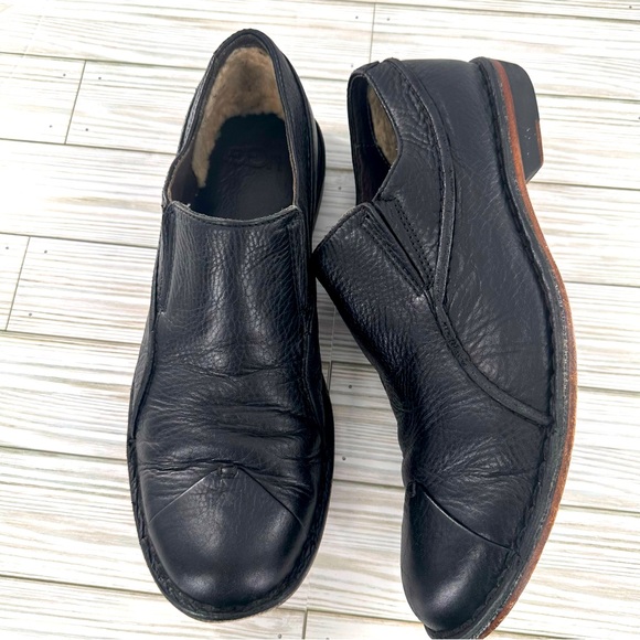Ugg Men’s Black Leather Oxfords Comfort Shoe Size 11.5 - Picture 4 of 8